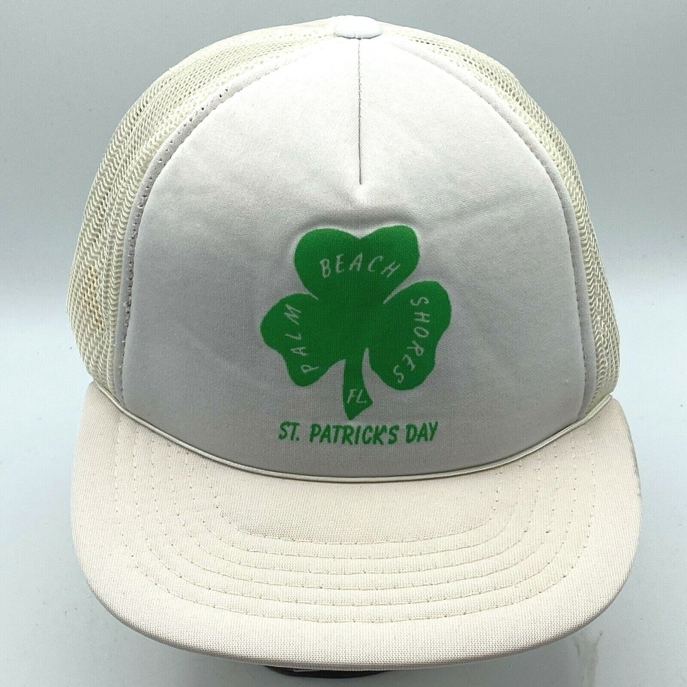 St. Patrick's Day Palm Beach Shores FL Mesh Snapback Hat Vintage